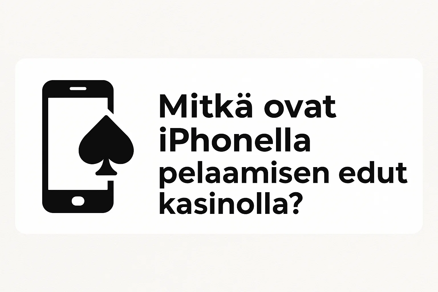Mitkä ovat iPhonella pelaamisen edut kasinolla?